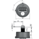 Dial Lock 63 Free Code blanc gauche/droite z0001 